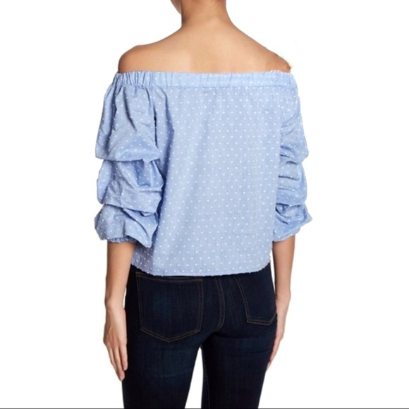 Romeo & Juliet Couture Off Shoulder Blouse - Picture 2 of 7